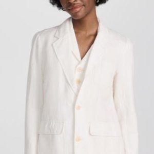 NWT ALEX MILL MEGGIE BLAZER IN ECRU TWILL XL